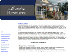 Tablet Screenshot of modularresource.com